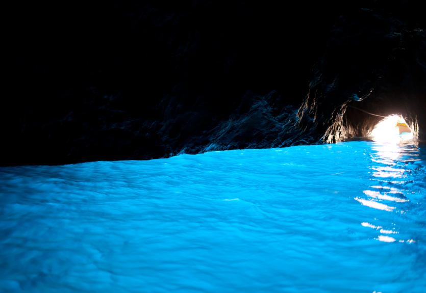 Grotta Azzurra, cave on the coast of the island of Capri.